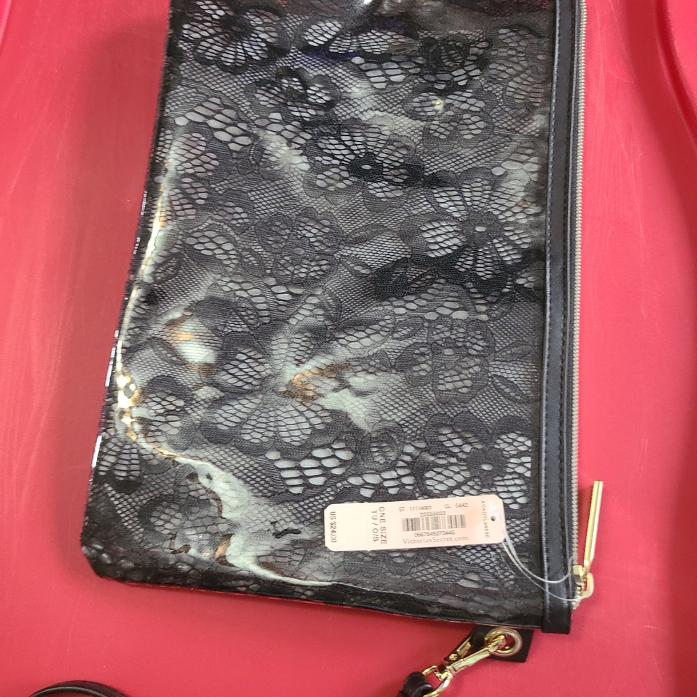 Victoria's Secret Black Lace Wristlet